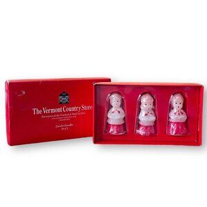 The Vermont Country Store Caroler Candles Set of 3 Retro Vintage Christmas